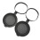 4 Pieces Binoculars Protective Rubber Objective Lens Cap Binocular Best Protect 52-55MM 4