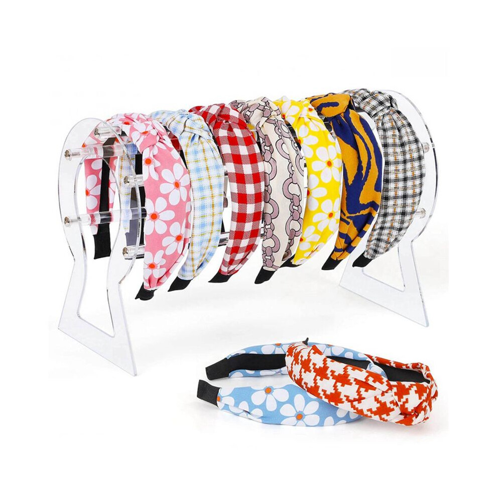 3X Headband Holder, Clear Headband Organizer, Acrylic Hair Hoop Display Stand, Headband Storage Holder For Women Girls 6032984737713