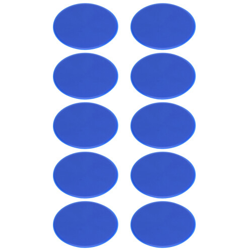 10Pcs Colorful Speed Training Discs Nonslip Agility Marker-Blue