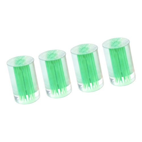 4Pcs Billiard Cue Stick Ferrule Unfinished Acrylic-Green