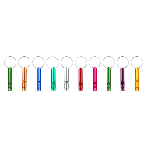 Sifflet de sécurité, sifflet d'urgence avec porte-clés, sifflet