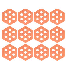 12pack Hexagonal Surfboards Tractions Pad Surfing Deck-Orange