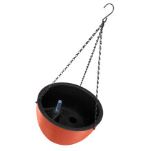 Hanging Planter with Automatic Watering System, Indoor Plant Pot for Balcony, Brick Color
