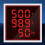 3X LED Digital Voltmeter Ammeter Hertz Meter AC6-500V Signal Lights Voltage Current Frequency Meter Indicator Tester Red 2