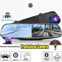 3 Set 4.3 Inch Car DVR Rearview Mirror Driving Video Recorder Dual Lens Dash Camera 1080P