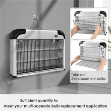 8 Pack Bug Zapper Replacement Light Bulbs 10W for 20W Indoor Bug Zapper, BL T8 F10W 13Inch Light Tube for Aspectek, Liba