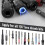 Upgrade Drill Bit Holder Key Chain 12pc, 1/4 Bit Holder for Impact Driver, for Screwdriver & Drill Bits 6