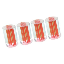 4Pcs Portable Billiard Cue Stick Ferrule Billiard Pool-Red