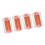 4Pcs Professionelle Billard Queue Ferrule Acryl Snooker-Rot 1
