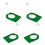 La pratique complète du putting comprend un-drapeau blanc vert 1