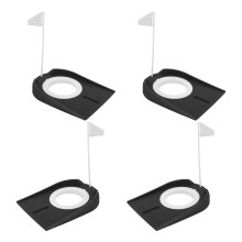 Precisie-puttingtrainer met magnetische montage-zwart witte vlag