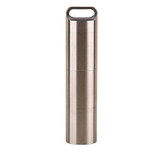 Waterproof Pills Box Keychains Stainless-2 coats of stone was L