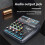 Professional 4-Channel USB Audio Mixer Console with Bluetooth, Recording Capabilities for DJs and PC Mixing 2