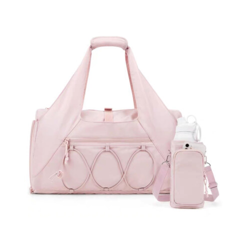 Premium Nylon Exercise Bag For Ladies Includes Secure Yoga-Pink