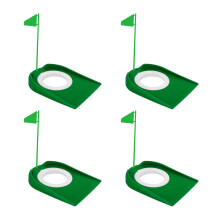 Automatic Ball Return Putting Practice Device-green green flag