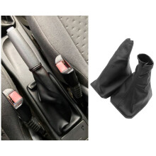 3X Car Shift Boot Shift Dust Cover Leather Gear Shift Cover with Handbrake Boot for CORSA C TIGRA B COMBO C A