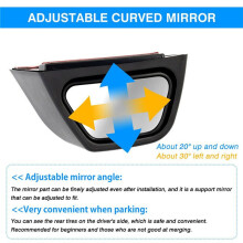 20X Car Blind Spot Assist Mirror Wide Angle Mirror Rearview Mirror for  Jimny JB64 JB74 2019 2020