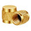 1/4 Flaredop, Rond Messing met Neopreen O-Ringafdichting HVAC-Ventieldop 100 Stuks 2