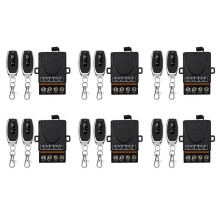 6X AC 220 V 30 A 1 Kanal 433 MHz Drahtloser Fernbedienungsschalter -Relaisempfänger + Aus/ein-Sender für Elektrogerätelampen