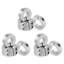 12-Pack Gespleten Askraagboring 20 mm, Aluminium Eendelige Askraag Klemstijl, 40 mm OD, 12 mm Dikte