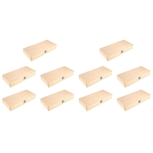 10X Wooden Slide Storage Box, Holds 50 Slides, Microscope Slide Box