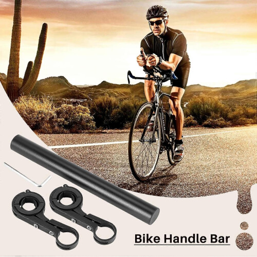 Handlebar Extension Mount Bicycle Bike Handle Bar Bracket Extender Holderblack 1