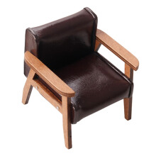 Dollhouse Furniture 1 :12 Scale Dollhouse Miniature Sofa Doll House Mini Sofa for Photography Props DIY Projects Party Favors Dark Brown Small
