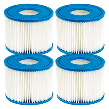 PureSpa Filter Cartridges Type S1 4 Pack Replacement 29001E Spa Filters for Intex Hot Tub