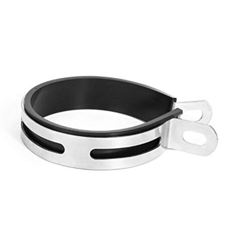 Motorcycle Exhaust Pipe Muffler Clamp Fixed Ring Support Bracket 110Mm 2