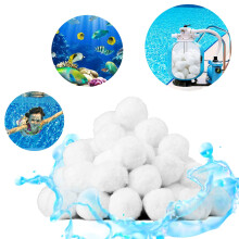 Pool Filter Balls 1.5 Lbs EcoFriendly Sand Replacement, Reusable Fiber Media for Pool, Spa and Aquarium