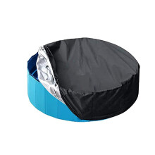 Inflatable Solar Pool Cover Round 32/48/64in Waterproof Dustproof Heat Retention for Above Ground Pools and Hot Tub