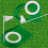 Automatic Ball Return Putting Practice Device-green green flag 7