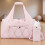 Premium Nylon Exercise Bag For Ladies Includes Secure Yoga-Pink 5
