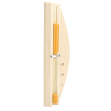 Sauna Hourglass 15‑Minute Wooden Wall Mounted Sand Timer with Clear Sand Flow for Home Sauna
