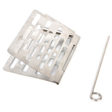 Folding Barbecue Basket BBQ Grill Basket Stainless Steel Portable Grill Basket Outdoor Camping Accessories,Small