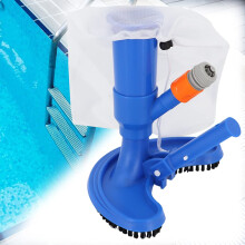 Pool Vacuum Cleaner Kit for Above Ground Pools Spas Ponds and Fountains, Quick Debris Removal