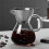 2X Glass Coffee Pot with Filter High Temperature Resistant Espresso Pots Graduated Scale Coffee Server 400ml 3