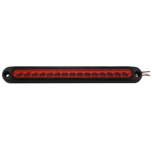 10X Barra de Luz de Reboque de Caminhão e Trailer de RV de 10 Polegadas Selada 15 Led Terceira Faixa de Luzes de Freio Vermelha 2