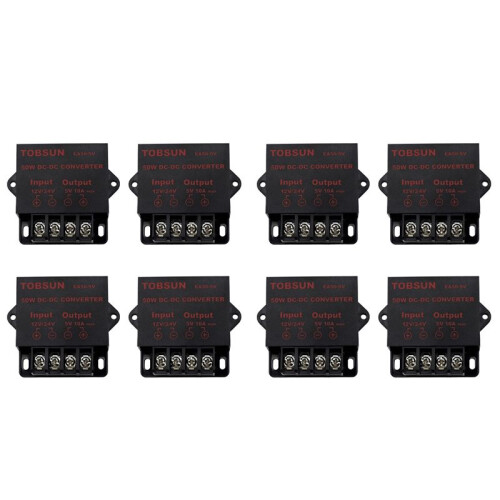 8X 24 /12V Bis 5V 10A 50W Auto LED Werbebildschirm Netzteil Stromrichter  Transformator