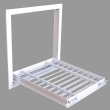 40 x 40 cm Aluminum Air Vent Cover with Removable Door, Easy Air Flow Air Grille White