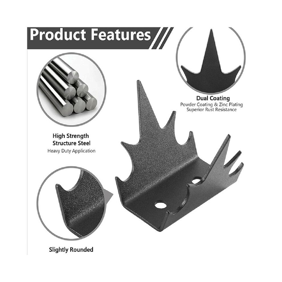 48X Fence Wall Spikes Security Fence Spikes Anti-Intrusion Fence Wall Spikes Anti-Climb Fence Deterrent Device 6031068241801