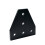 T Shape Corner Angle Bracket for 2020 Aluminum Profile 5 Hole Joining Board Plate, Ideal for 3D Printer 2