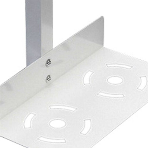 2X Universal PC Case Holder Adjustable Host Box Stand Versatile Under Desk or Wall Side Mount, Cpu Stand Lift White 1