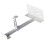 2X Universal PC Case Holder Adjustable Host Box Stand Versatile Under Desk or Wall Side Mount, Cpu Stand Lift White 4