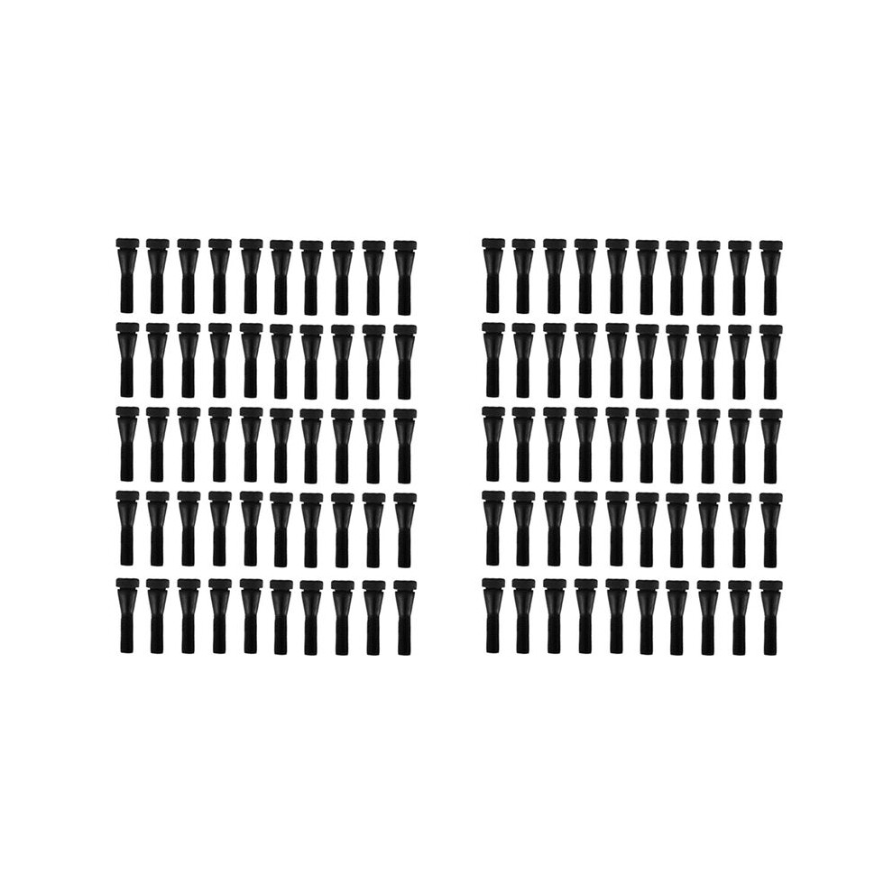100Pcs Chicken Plucker Fingers, Rubber Hair Removal Stick Poultry Feather Plucking Picker For Duck Quail Black 6031264480141