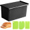 2X Bread Pans with Dough Scraper Cutter-Pullman Loaf Pan with Lid,Covered Bread Pan 2