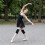 Multifunctionele sponsballetkniebeschermers Flexibele-Zwarte M 6