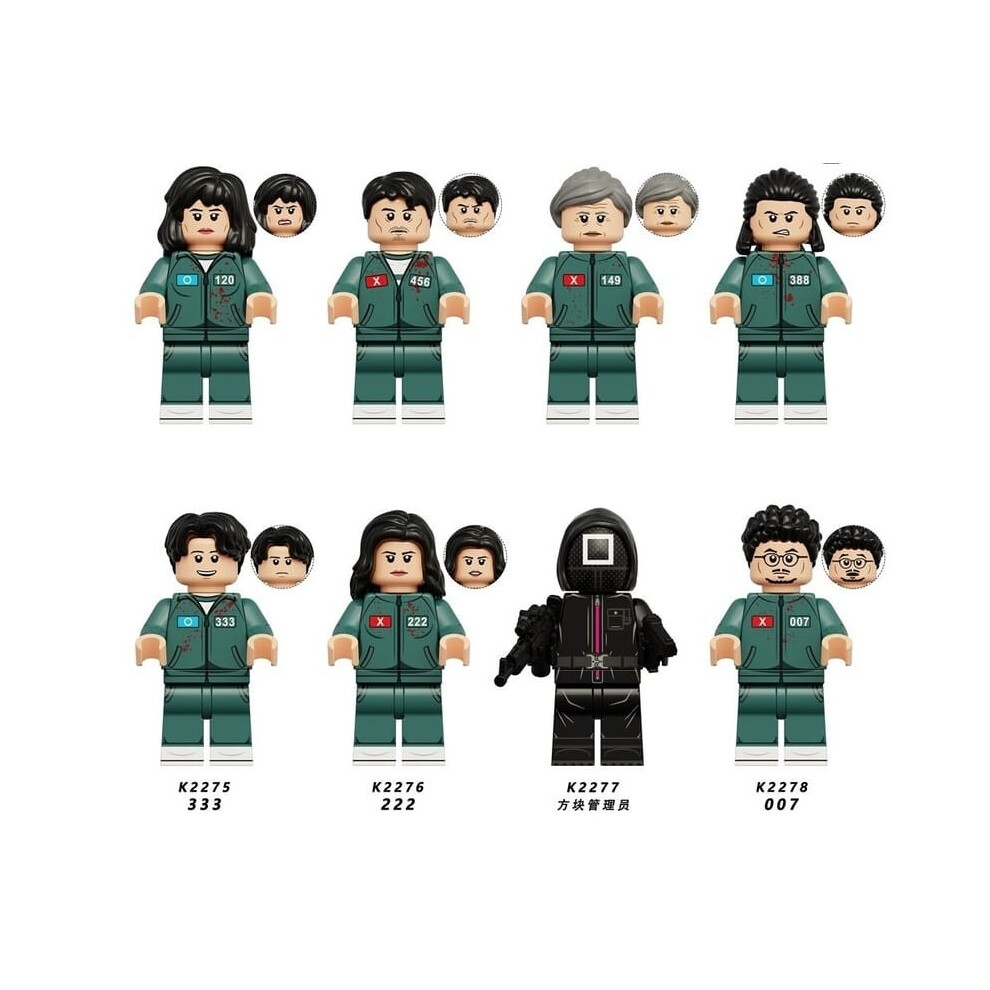 Lego Compatible Minifigures Netflix Squid Game Lego Toy Minifigures Figures Horror