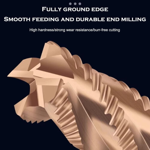 CNC roughing end mill carbide 4-flute HRC60 3–14 mm 2