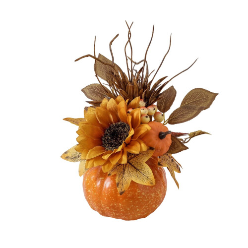 Halloween Pumpkin Decor Foam Jack-O-Lantern 12cm 1